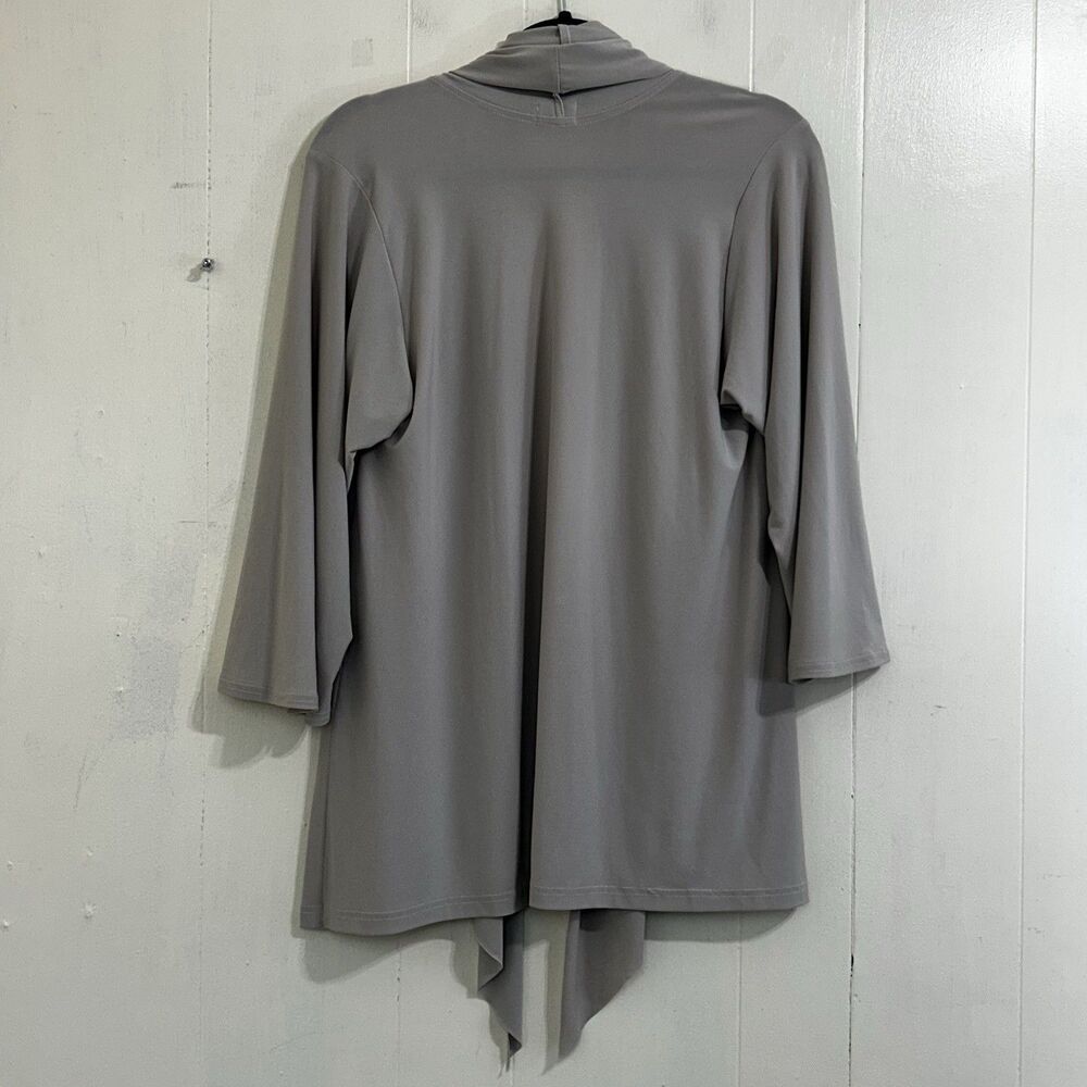 Sympli Canada Oatmeal Stretch Jersey Cardigan Size 10 Open Front Soft Comfy - Picture 2 of 15